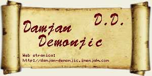 Damjan Demonjić vizit kartica